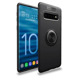 lenuo Shockproof TPU Protective Case for Galaxy S10, with Invisible Holder(Black)
