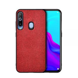 Shockproof Cloth Texture PC+ TPU Protective Case for Galaxy A50 (Red)