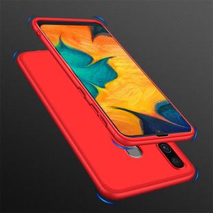 GKK Three Stage Splicing Full Coverage PC Case for Galaxy A20 / A30(Red)