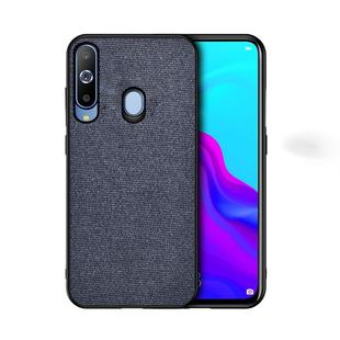 Shockproof Cloth Texture PC+ TPU Protective Case for Galaxy A20 (Blue)