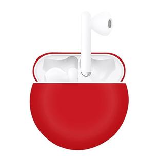 For Huawei FreeBuds 3 Split Style Liquid Silicone Wireless Earphone Protective Case Storage Box(Red)