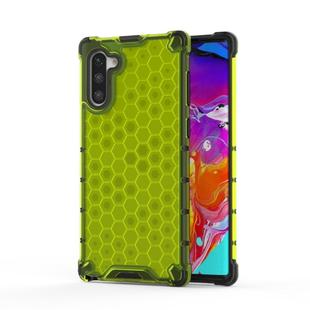 Shockproof Honeycomb PC + TPU Case for Galaxy Note 10 (Green)
