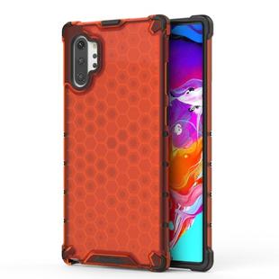 Shockproof Honeycomb PC + TPU Case for Galaxy Note 10+ (Red)