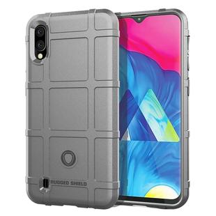 Shockproof Rugged  Shield Full Coverage Protective Silicone Case for Galaxy M10 (Grey)