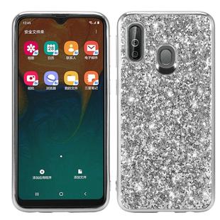 Glittery Powder Shockproof TPU Case for Galaxy A40 (Silver)