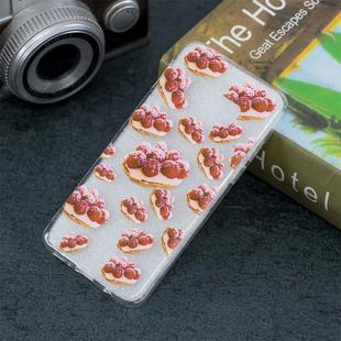 Strawberry Pie Pattern Transparent TPU Protective Case for Galaxy S10e