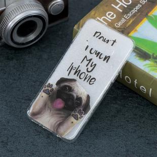 Dog Pattern Transparent TPU Protective Case for Galaxy S10e