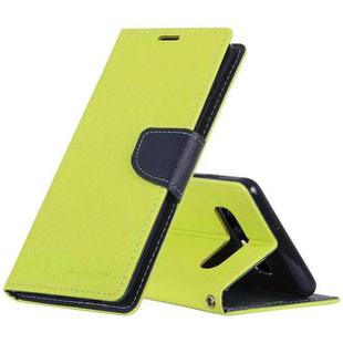GOOSPERY FANCY DIARY Horizontal Flip PU Leather Case for Galaxy S10, with Holder & Card Slots & Wallet (Green)