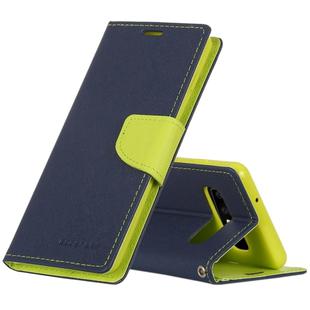 GOOSPERY FANCY DIARY Horizontal Flip PU Leather Case for Galaxy S10, with Holder & Card Slots & Wallet (Navy Blue)