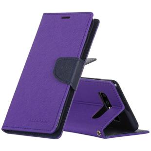 GOOSPERY FANCY DIARY Horizontal Flip PU Leather Case for Galaxy S10, with Holder & Card Slots & Wallet (Purple)