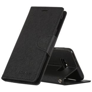 GOOSPERY FANCY DIARY Horizontal Flip PU Leather Case for Galaxy S10e, with Holder & Card Slots & Wallet(Black)