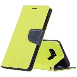 GOOSPERY FANCY DIARY Horizontal Flip PU Leather Case for Galaxy S10e, with Holder & Card Slots & Wallet(Green)