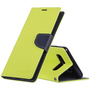 GOOSPERY FANCY DIARY Horizontal Flip PU Leather Case for Galaxy S10 Plus, with Holder & Card Slots & Wallet (Green)