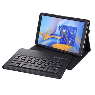 SA590 Bluetooth 3.0 Litchi Texture Detachable Bluetooth Keyboard Leather Tablet Case for Samsung Galaxy Tab A 10.5 inch T590 / T595, with Holder (Black)