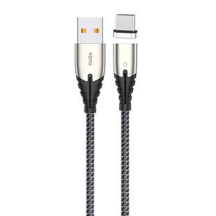 TOTUDESIGN BTA-029 Thunder Series Type-C / USB-C Automatic Adsorption Magnectic Charging Cable, Length: 1.2m(Black)