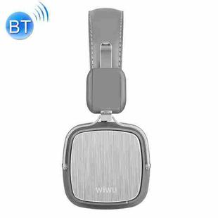 WIWU Metro II Foldable HiFi Sound Wireless Bluetooth Headset, Built in Microphone (Silver)