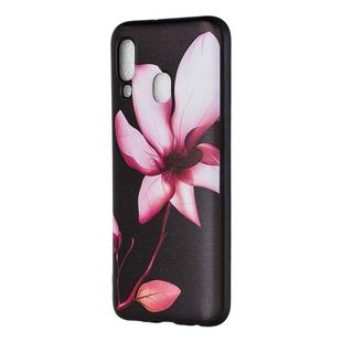 Embossed Painted Lotus Pattern TPU Case for Galaxy A40