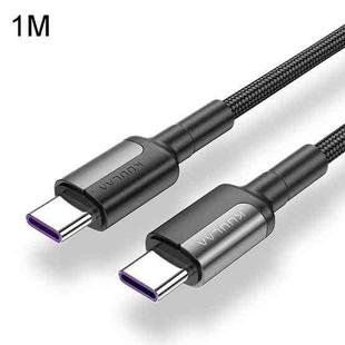 Kuulaa KL-X06 USB-C / Type-C to USB-C / Type-C Zinc Alloy Fast Charging Cable, Length: 1m (Grey)