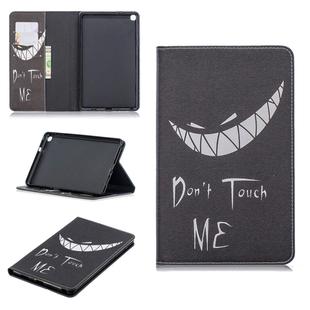 Colored Drawing Smirk Pattern Horizontal Flip Leather Case for Galaxy Tab A 8 (2019) P200 / P205, with Holder & Card Slots & Wallet