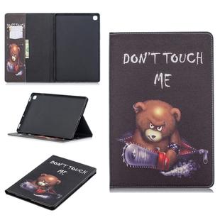 Colored Drawing Bear Pattern Horizontal Flip Leather Case for Galaxy Tab S5e 10.5 T720 / T725, with Holder & Card Slots & Wallet