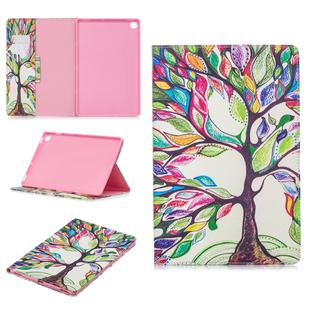 Colored Drawing Tree of Life Pattern Horizontal Flip Leather Case for Galaxy Tab S5e 10.5 T720 / T725, with Holder & Card Slots & Wallet