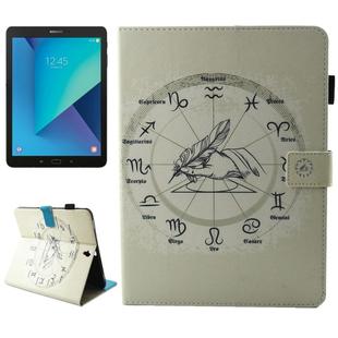 For Galaxy Tab S3 9.7 inch T820 / T825 Twelve Constellations Pattern Horizontal Flip Leather Case with Holder & Wallet & Card Slots & Holder
