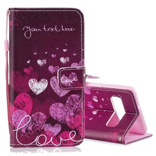 Letter and Heart Pattern Horizontal Flip Leather Case for Galaxy S10 5G, with Holder & Card Slots & Wallet