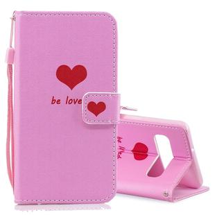 Heart Pattern Horizontal Flip Leather Case for Galaxy S10 5G, with Holder & Card Slots & Wallet