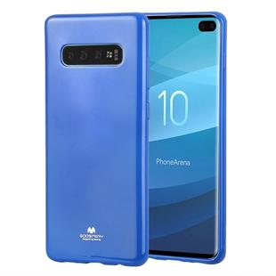 GOOSPERY PEARL JELLY TPU Anti-fall and Scratch Case for Galaxy S10+ (Blue)