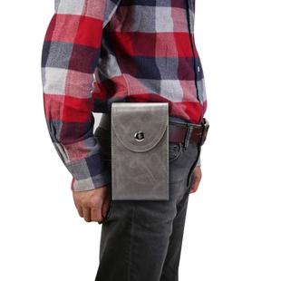 Single Case Multi-functional Universal Mobile Phone Waist Bag For 6.5 Inch or Below Smartphones (Dark Gray)