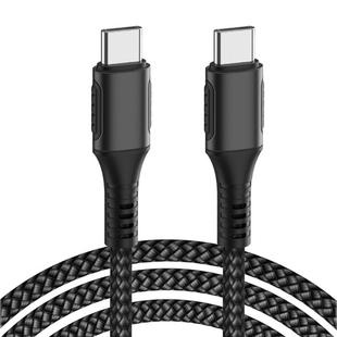 WIWU F20 PD 100W Type-C to Type-C Fast Charging Cable, Length : 2m (Black)