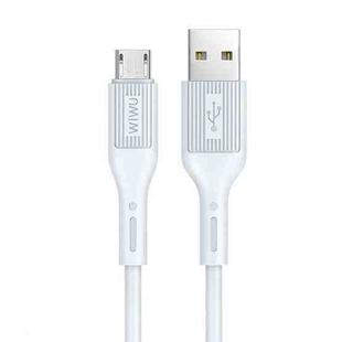 WIWU G40 1.2m 2.4A USB to Micro USB Charging Cable (White)