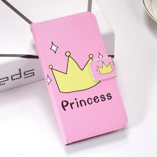 Crown Pattern Colored Drawing Horizontal Flip Leather Case for Galaxy S10+, with Holder & Card Slots & Wallet & Lanyard