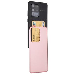 GOOSPERY Sky Slide Bumper TPU + PC Case for Galaxy S20 Ultra, with Card Slot (Rose Gold)