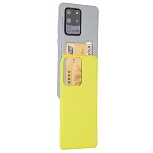 GOOSPERY Sky Slide Bumper TPU + PC Case for Galaxy S20 Ultra, with Card Slot (Yellow)