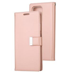 GOOSPERY RICH DIARY For Galaxy S20 Ultra PU + TPU Crazy Horse Texture Horizontal Flip Leather Case, with Card Slots & Wallet & Photo frame(Rose Gold)