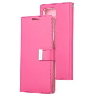 GOOSPERY RICH DIARY For Galaxy S20 Ultra PU + TPU Crazy Horse Texture Horizontal Flip Leather Case, with Card Slots & Wallet & Photo frame(Rose Red)