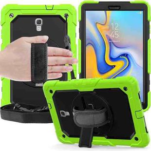 Shockproof Colorful Silica Gel + PC Protective Case for Galaxy Tab A 10.5 T590, with Holder & Shoulder Strap & Hand Strap & Pen Slot(Green)