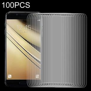 100 PCS 9H 2.5D Tempered Glass Film for Galaxy C7 (2017)