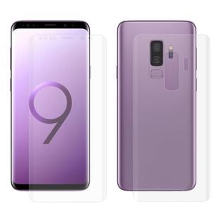 ENKAY Hat-Prince for Galaxy S9+ PET Full Screen 3D Curved Heat Bending HD Front + Back Screen Protector Film