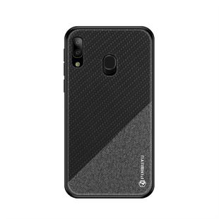 PINWUYO Honors Series Shockproof PC + TPU Protective Case for Galaxy A20E (Black)