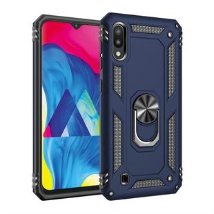 Armor Shockproof TPU + PC Protective Case for Galaxy M10, with 360 Degree Rotation Holder (Blue)