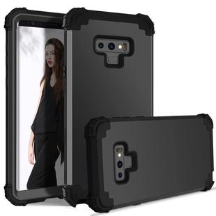 Shockproof 3 in 1 No Gap in the Middle Silicone + PC Case for Galaxy Note9(Black)