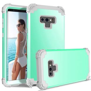 Shockproof 3 in 1 No Gap in the Middle Silicone + PC Case for Galaxy Note9 (Mint Green)