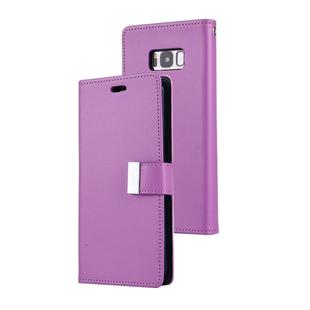 GOOSPERY RICH DIARY for Galaxy S8 + / G9550 PU + TPU Crazy Horse Texture Horizontal Flip Leather Case with Card Slots & Wallet(Purple)