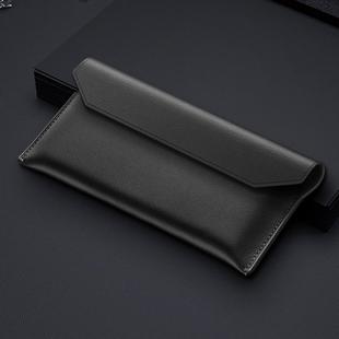 For Huawei Mate Xs Envelope Genuine Leather Horizontal Flip Case(Black)