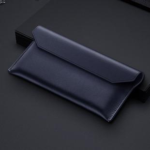 For Huawei Mate Xs Envelope Genuine Leather Horizontal Flip Case(Blue)