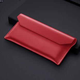 For Huawei Mate Xs Envelope Genuine Leather Horizontal Flip Case(Red)