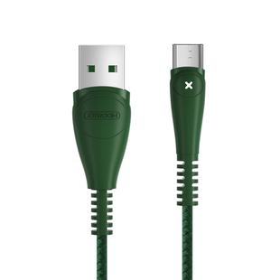 JOYROOM S-M393 Simple Series X Light  5A USB to Micro USB Fast Charging Cable, Cable Length: 1m (Green)
