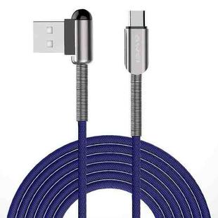 awei CL-23 2m 2.4A USB to USB-C / Type-C Fast Charging + Data Transmission Cable (Blue)